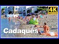 【4K】WALK SPAIN Beach TRAVEL vlog 4K VIDEO Costa Brava BIKINI