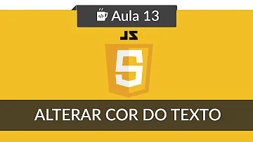 Como mudar cor do texto JavaScript?