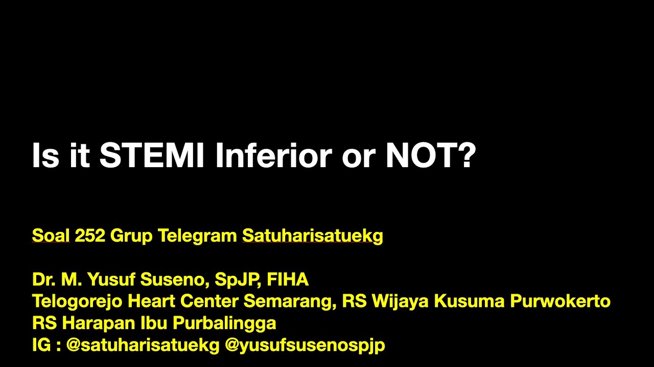 Is it STEMI Inferior or NOT?