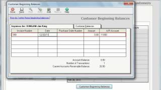 Sage 50 Tutorial Entering Customer Beginning Balances Sage Training Lesson 5.2
