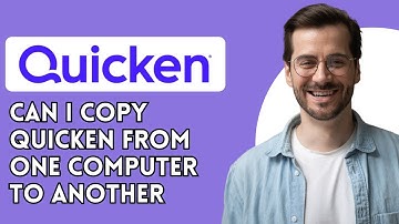 Can I copy Quicken from one computer to another