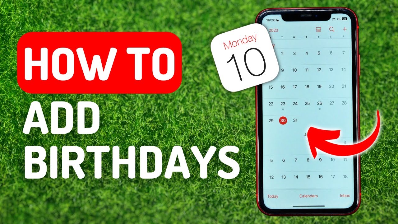 How to Add Birthdays to iPhone Calendar Full Guide YouTube