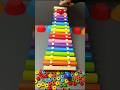 ASRM Satisfying xylophone sound with wooden balls...#shorts
