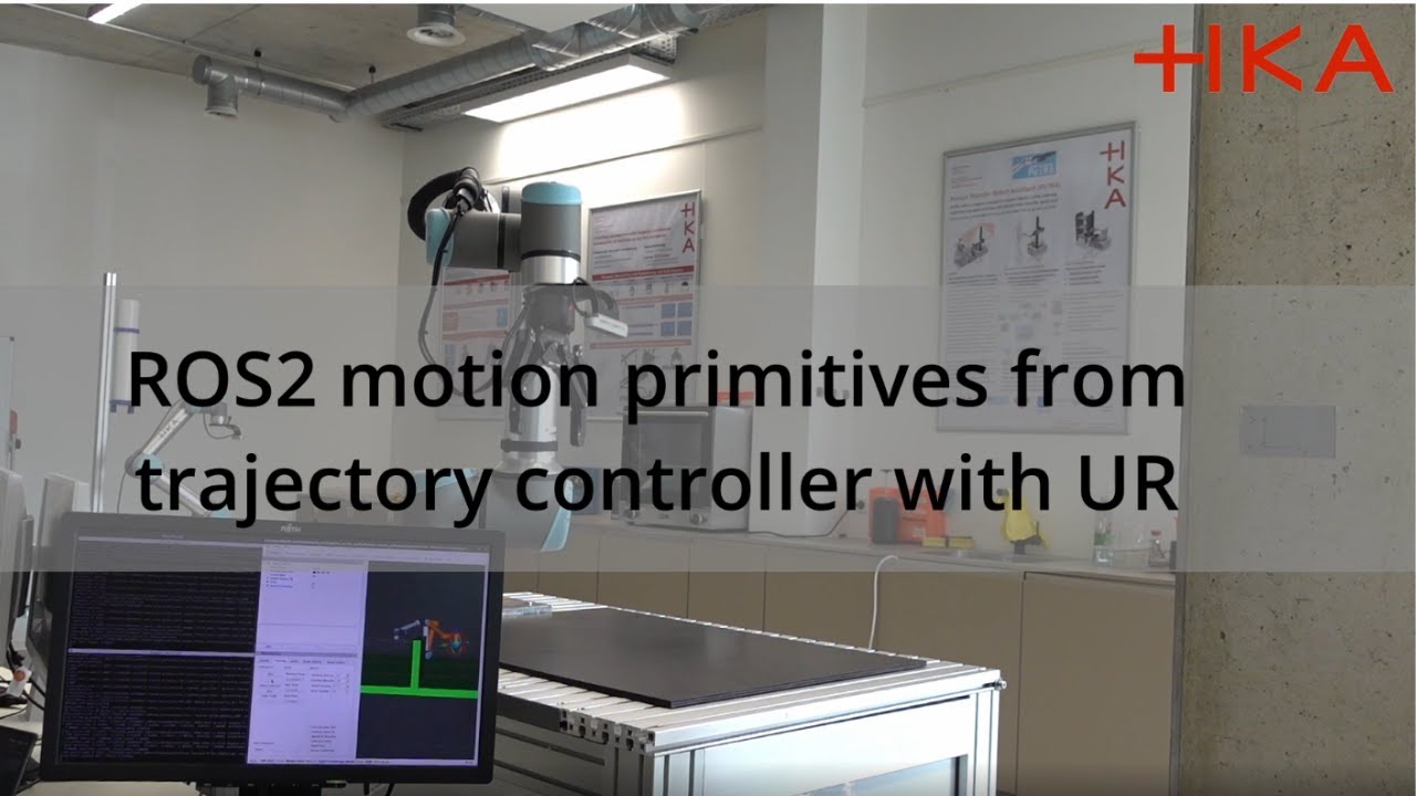 Demo motion primitives from trajectory controller with UR