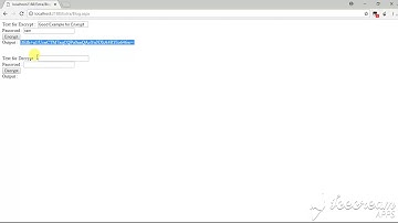 Encrypt Decrypt Example C# window and Web Application
