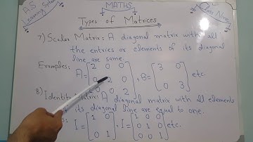 Types of Matrices | Matrix Types | Matrices