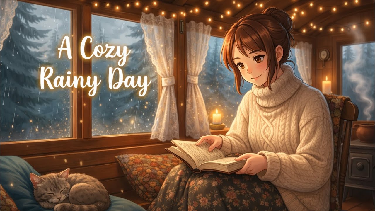 Rainy Day in My Mobile Home: A Cozy Ghibli-Style Journey 🌧️☕ - YouTube