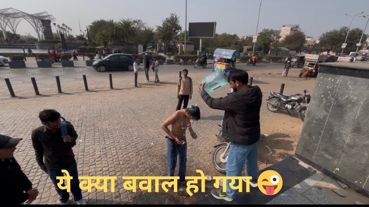 Challenging video || Open bath challenge in winter || MR.YRD || बवाल हो गया 😜