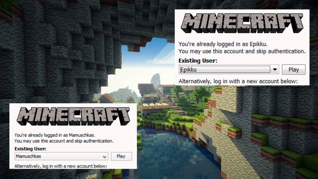 Minecraft 1.6.2 Launcher Bug | You're already logged in as ... - YouTube