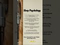 Sleep Psychology Facts That Will Change Your Mind 😴🧠 #HiddenTruth #quotes #DeepFacts #darkknowledge