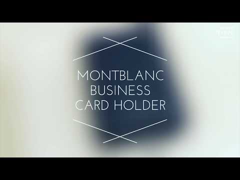 Montblanc Business Card Holder 113225 - 몽블랑 사토리얼 명함지갑 /이니셜 레이저각인