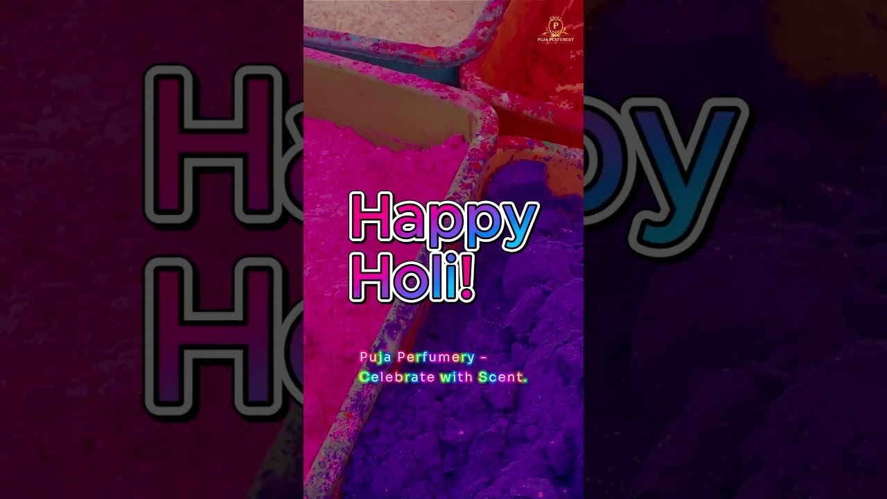Experience the Essence of Holi with Puja Perfumery's Essential Oils! 🎨✨