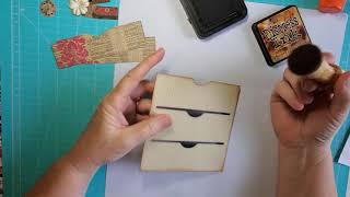 Creating with my triple pocket die for your junk journal
