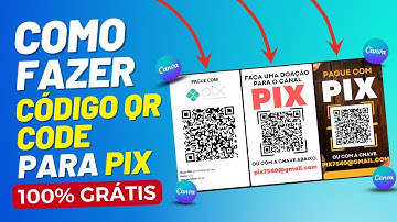 Como Fazer QR CODE Para Pix 100% GRÁTIS no Canva - TUTORIAL COMPLETO