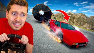 CARRO A 300km/h com PARAQUEDAS no BeamNG Drive! 