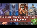 Polukranos unchained vs atemsis vs marisi vs shalai edh  cmdr game play for magic the gathering