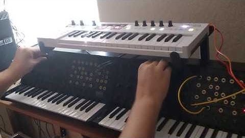 2x Korg MS-20 Mini + Arturia Keystep Pro Creepy Synthesizer Jam