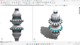 Solidworks Tutorial # 241 How to Model a Parametric Column Design in Solidworks  by SW Easy Design