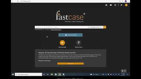 Searching for a Case by Citation: Casemaker 4 to Fastcase