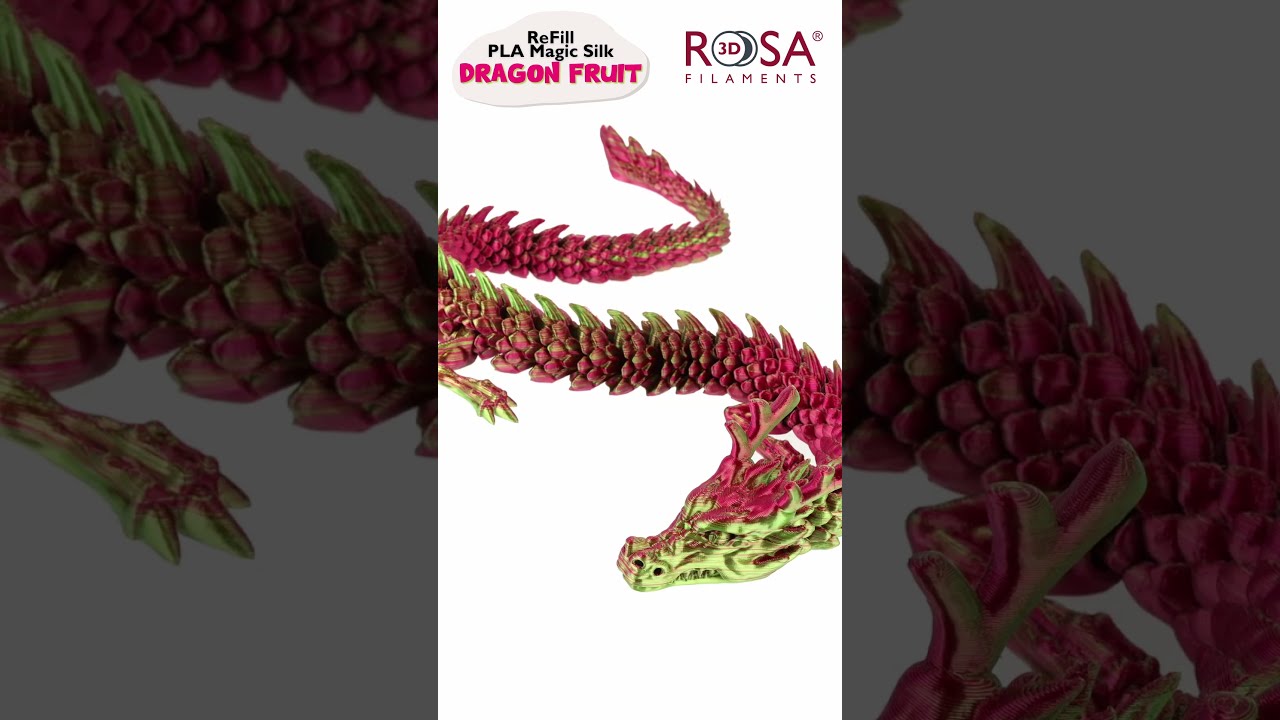 ROSA3D Filaments PLA Magic Silk Dragon Fruit#shorts #filament #filament3d  #3dprint 