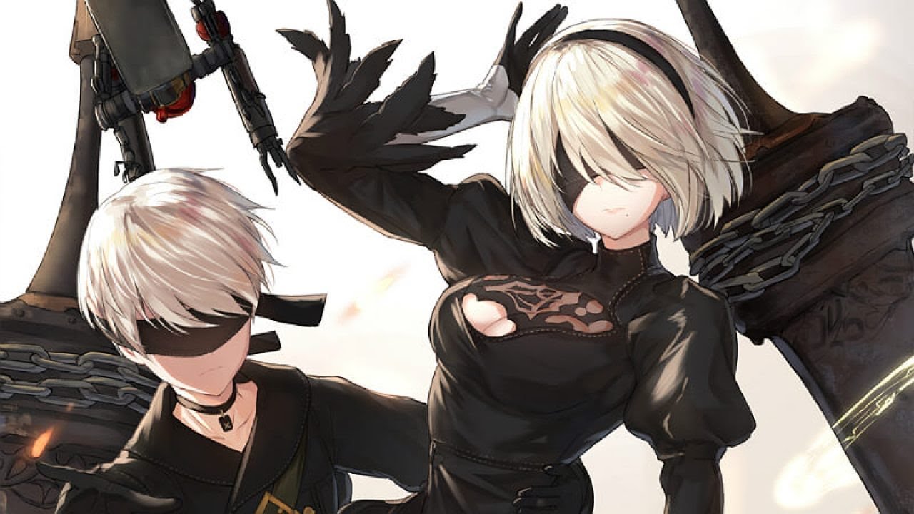 NieR: Automata 2B & 9S scenes - Compilation - YouTube