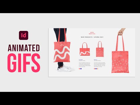 Learn how to create and add GIFs to interactive layouts in Adobe InDesign