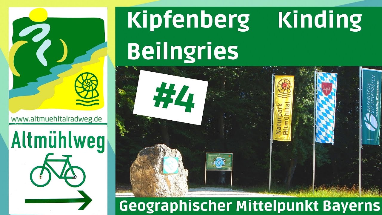 AltmühltalRadweg 4▶ Geographischer Mittelpunkt - Kipfenberg-Kinding-Beilngries [Radtouren Radreisen]