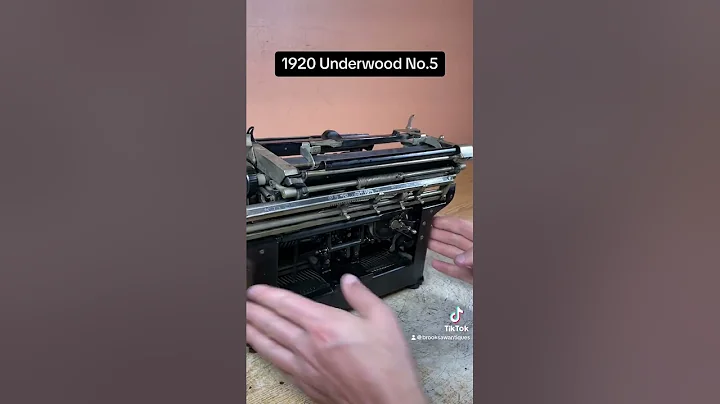 How to use all functions on a 1920 Underwood No.5 antique desktop typewriter
