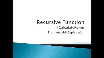 71 - Recursive Function to Calculate Power in C Programming