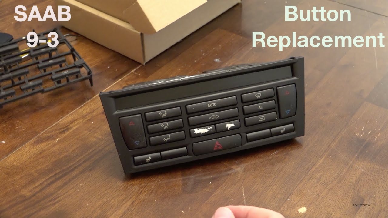 SAAB 9-3 Climate Control Button Replacement 2003-2006 - YouTube
