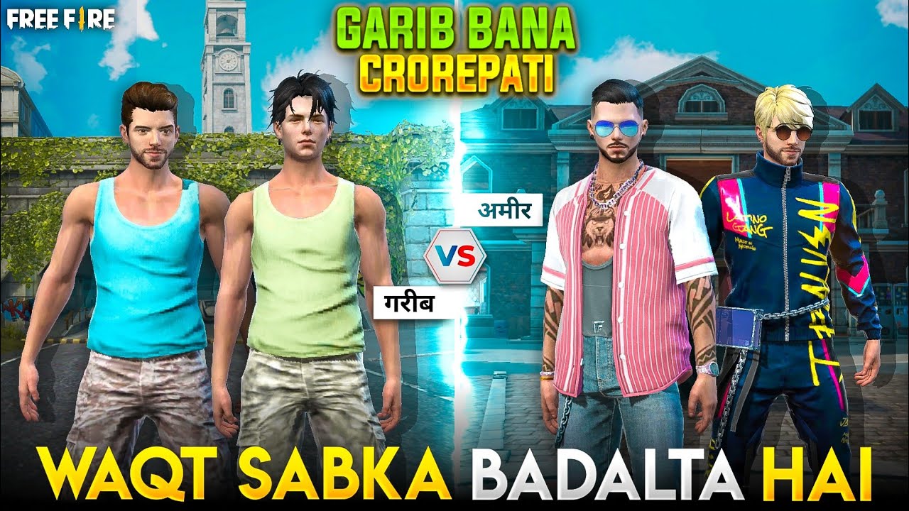 Waqt Sabka Badalta Hai - Garib Bana Crorepati | Free Fire Emotional Story | Mr Nefgamer