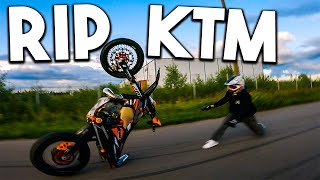 Supermoto Stunt Edit Bad Crash