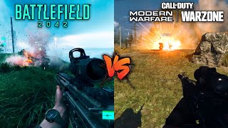 ► Battlefield 2042 vs Call of Duty: Warzone + MW  |  Extreme Detail Comparison EVERYONE MISSED