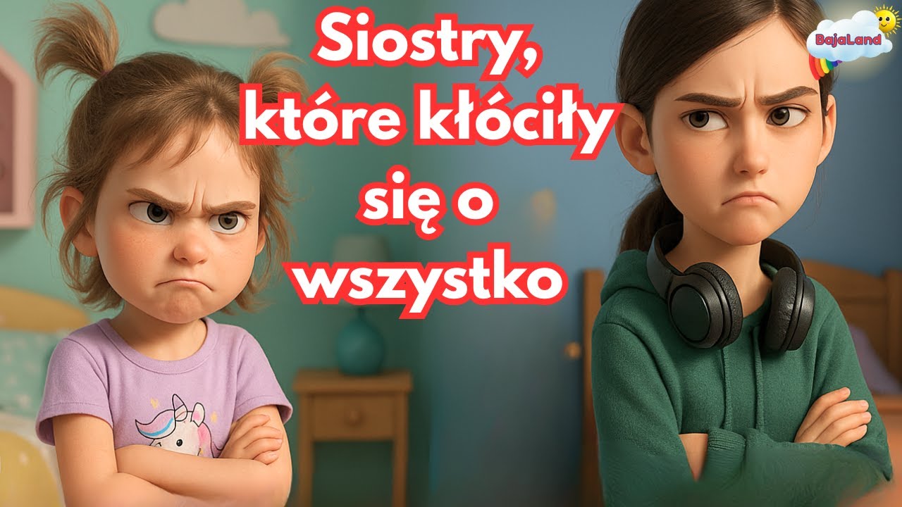 Siostry, które kłóciły się o wszystko, nawet o powietrze! Audiobook dla dzieci o rodzeństwie.