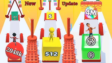Jelly Run 2048 Game videos Gameplay Walkthrough Mobile Android, iOS All New Update level part 8