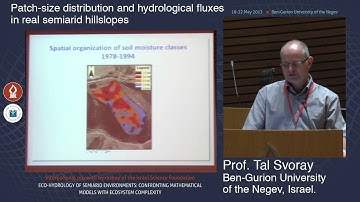 Prof. Tal Svoray: Patch-size distribution and hydrological fluxes in real semiarid hillslopes