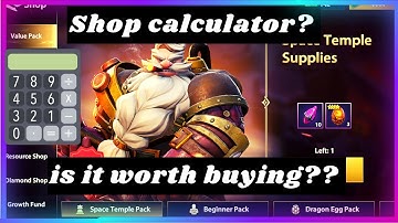 Shop Calculator!?? |  Infinite Magicraid