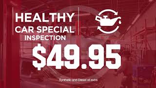 Save On Services - Healthy Car Special - $49.95 - Limited Time Only