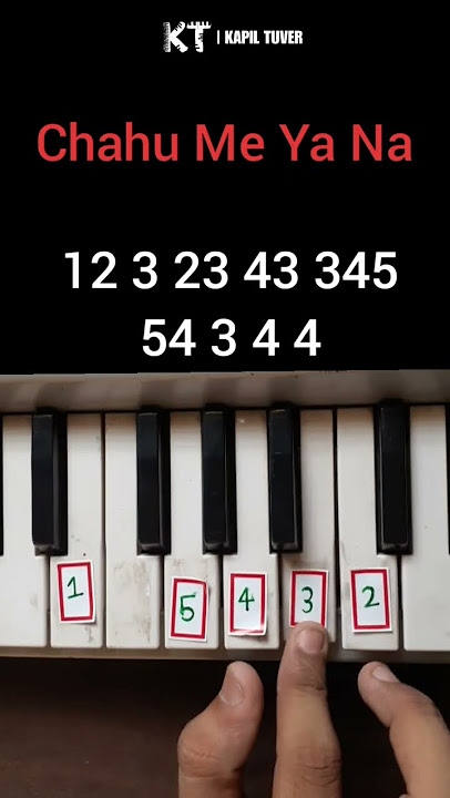 Chahun Main Ya Na - Piano Tutorial , Piano Notes | #chahunmainyana #pianotutorial #shorts