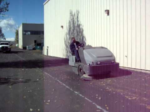 Parking Lot Sweeping in Colorado area of a trapezoid