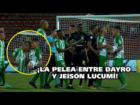 VIDEO: El cabezazo de Jeison Lucumí a Dayro Moreno en Nacional-Cali