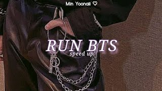 Run BTS (speed up ~ Lyrics Eng) Resimi