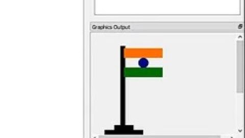 Make an Indian Flag Using BASIC-256 coding tool #coding #BASIC-256