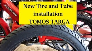 Tomos Targa Moped Tire upgrade installation