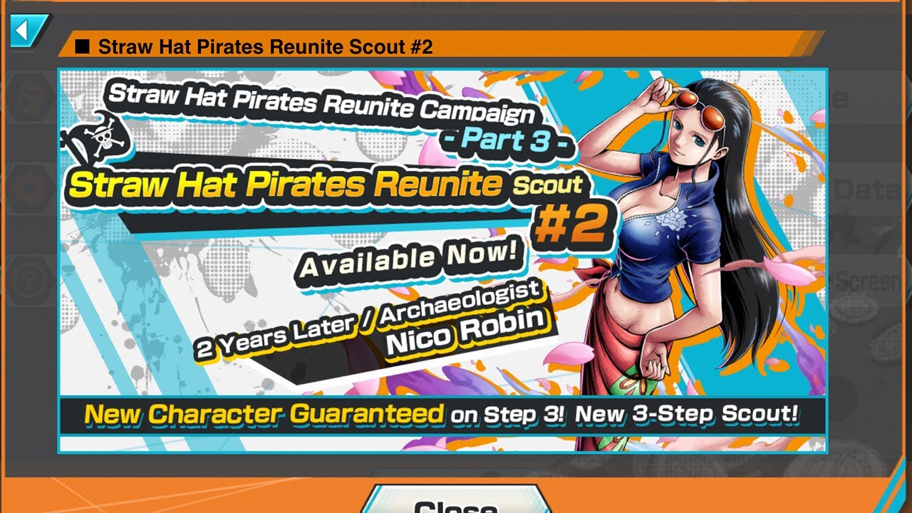 one piece bounty rush first summons on straw hat pirates reunite scout