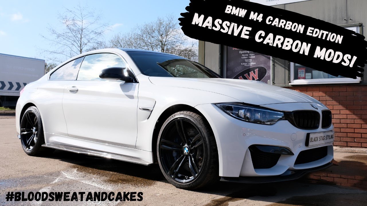 Modified BMW M4 - Carbon Fibre front splitter, side skirts, spoiler and rear diffuser
