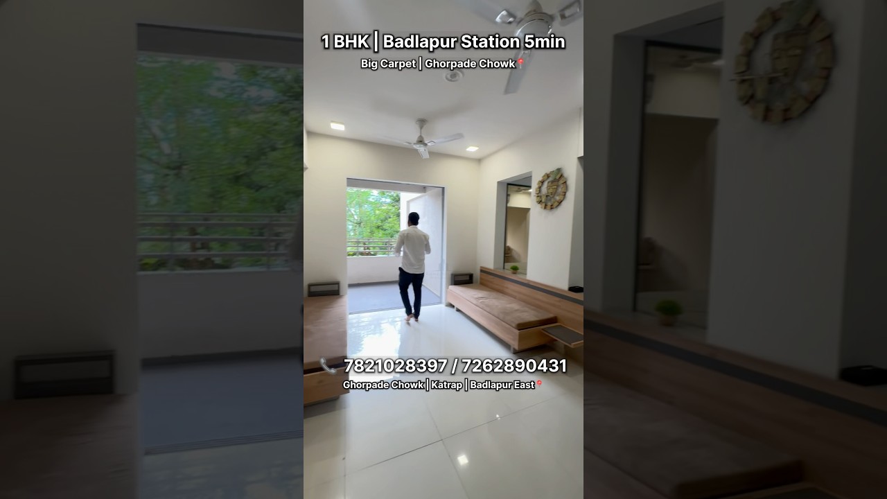 1 BHK | Badlapur Station 5min || 📍Ghorpade Chowk | Katrap Badlapur East || 