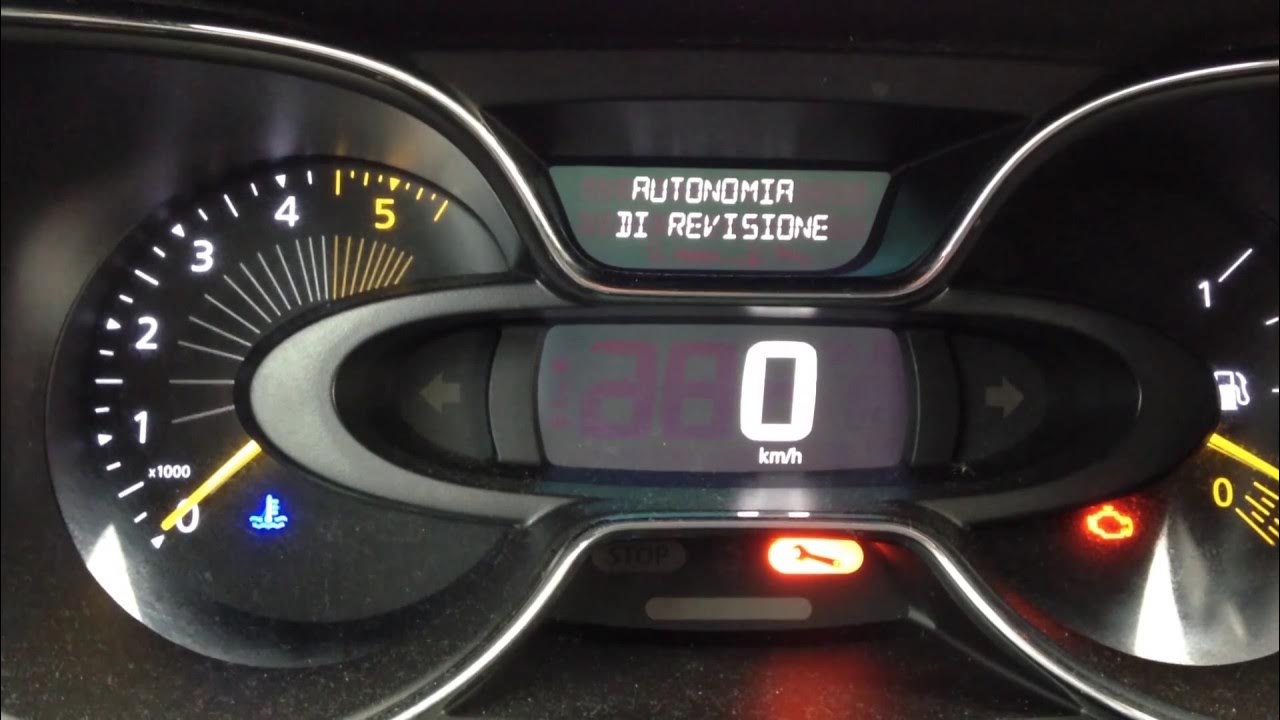 Renault New Trafic Reset Service Oil Light YouTube