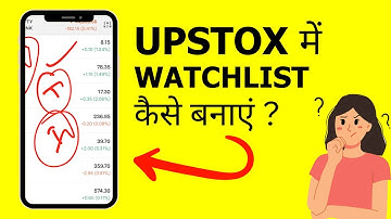 How To Make Watchlist In Upstox - Upstox App Me Watchlist Kaise Banaye?