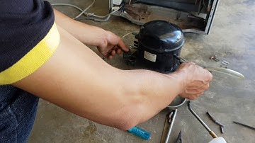 Hướng dẫn thay lốc tủ lạnh. Bao gồm hàn ống, thay nhớt, xạc ga, ngắt ga hoàn chỉnh